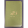 NIV Pocket Olive Green Bible with Gold Zip 